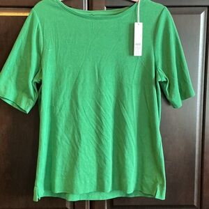 Chico's Vibrant Green Short Sleeve Top